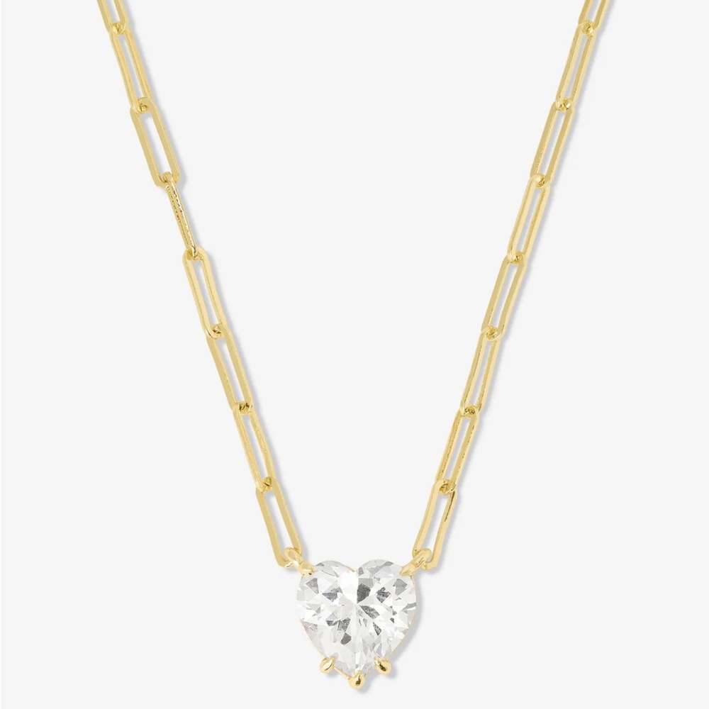 💜 MELINDA MARIA 💜Gold Heart Necklace